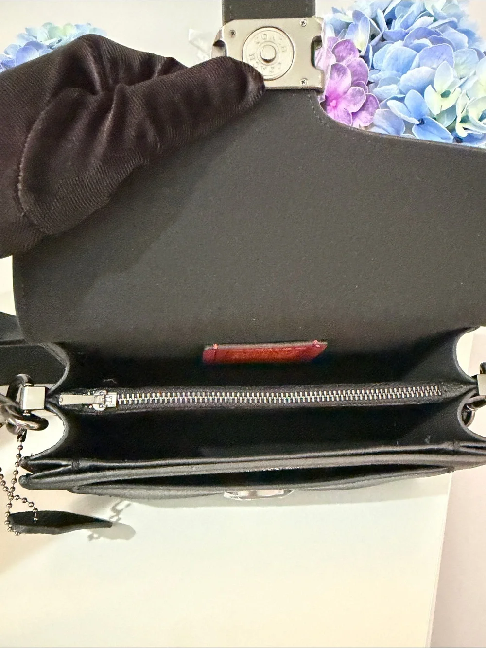 Coach Tabby 20 Black Leather Top-Handle Women's Bag